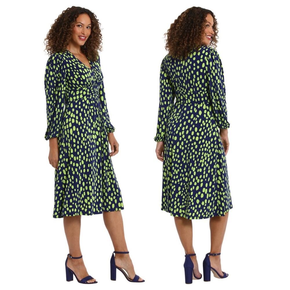 NWT Maggie London Times Elorin Dress Printed Stretch Size 6P